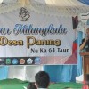 Bupati Kuningan saat memberikan sambutan pada acara Minangkala Desa Parung.